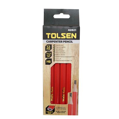 TOLSEN-PENCIL CARPENTERS OVAL 12PC each